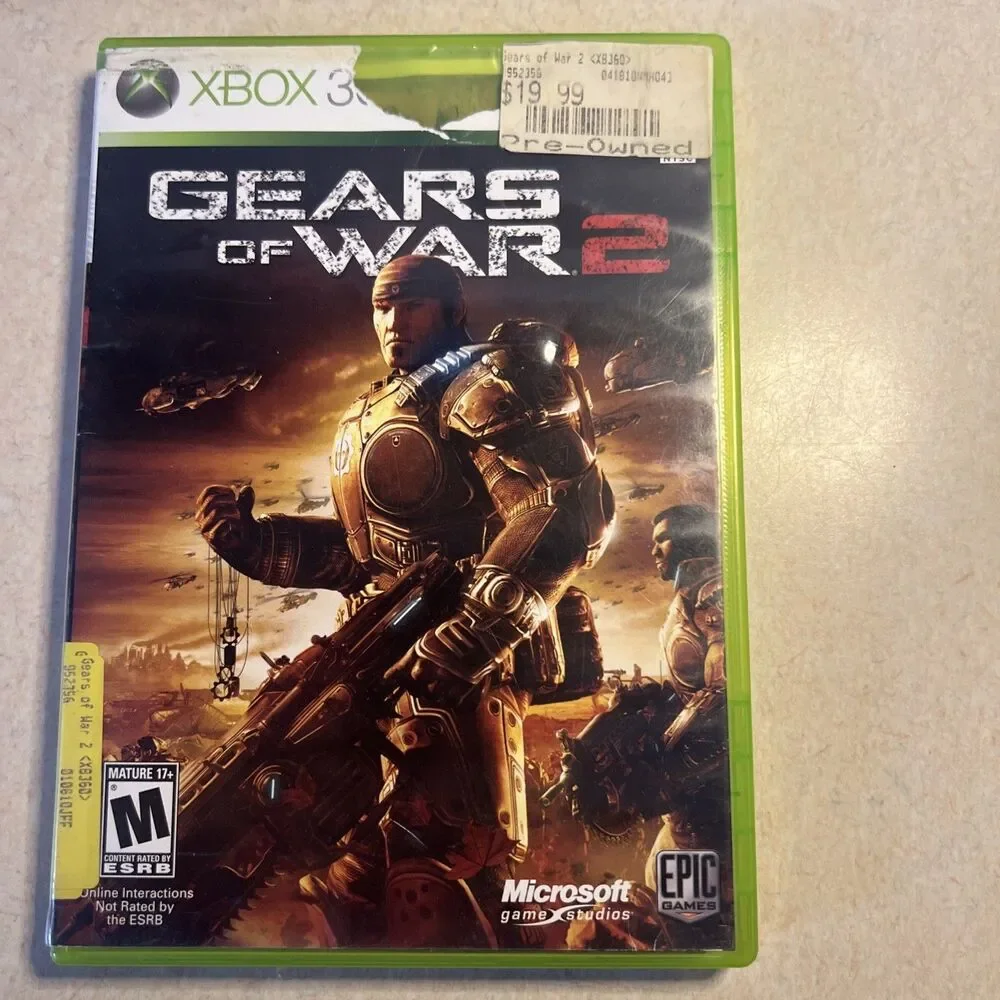 Gears of War 2 (Microsoft Xbox 360,‎ 2008) CIB W/ Manual & Inserts - Tested!